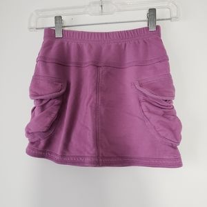 Purple Tea Collection French Terry Cargo Skirt